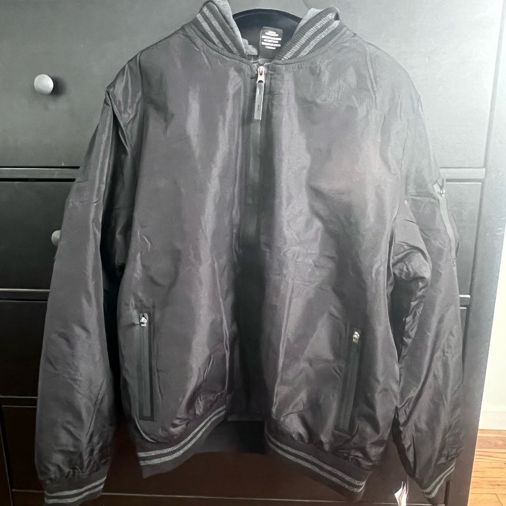 Ring of Fire Men's Charcoal Bomber Jacket